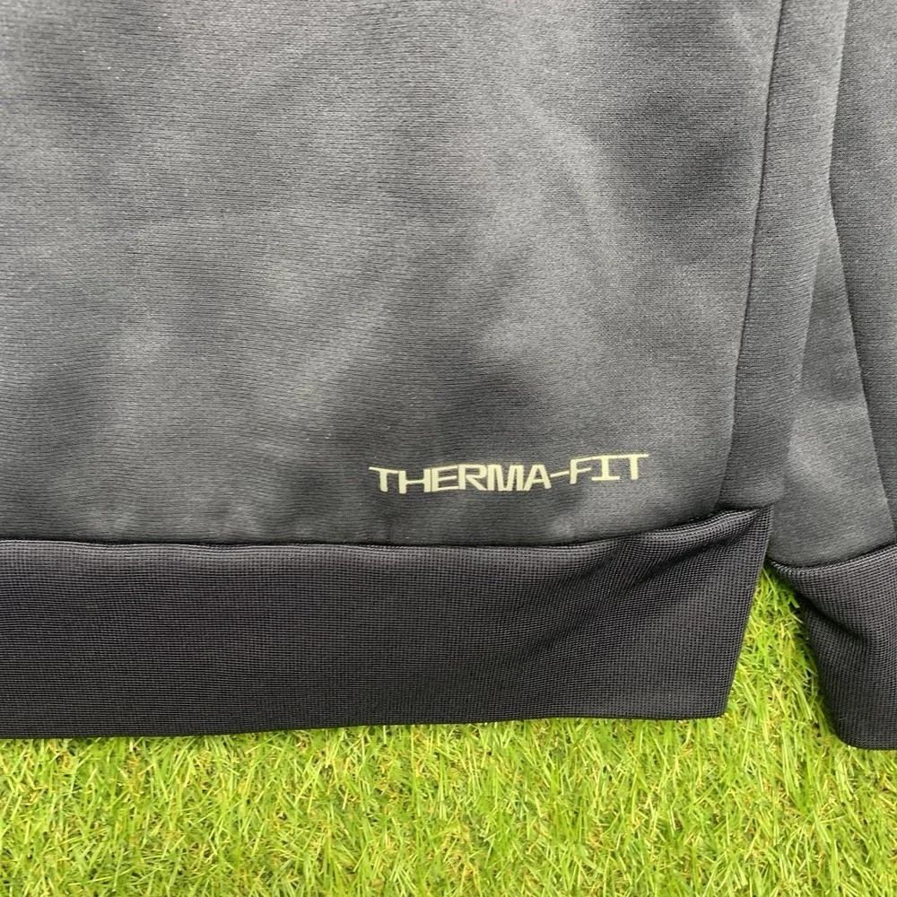 Chicago Bears Hoodie Mens Small S Nike Therma Fit Sweatshirt Fleece Swoosh Check